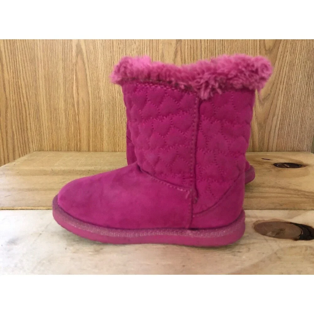 Disney  Sofia the First fabric upper  Winter faux fur pink  Boots size US 9
